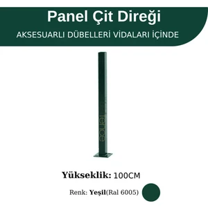 Profil Direk 100 cm - Çim Çit Direği Panel Çit Direği