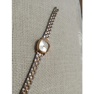 Yeni Moda Zarif Tasarım Gold Çelik Zincir Renk  Retro Vintage Kadın Kol Saati     0021