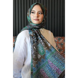 Karma Motif Desen Haki Soft Pamuk Şal