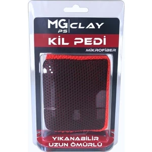 Mg Ps Mikrofiber El Kil Pedi 12X9 cm (Kırmızı) - Süngerli Clay Pad Sponge Block