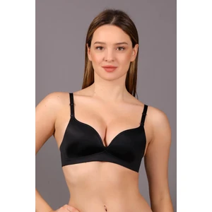 Dikişsiz Dolgusuz Ince Kaplı Balensiz Kesimli B Cup Basic Sütyen Siyah
