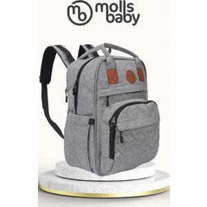 Molls Baby Lumina Lüks Anne- Bebek Bakım Çantası Termal Biberonluk Alt Açma Matı
