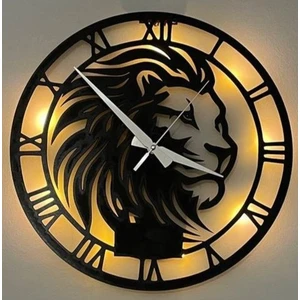 Aslan Ledli Minimalist Duvar Saati