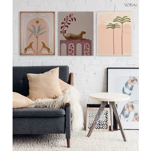 3 Parçalı Minimalist Mdf Tablo-5