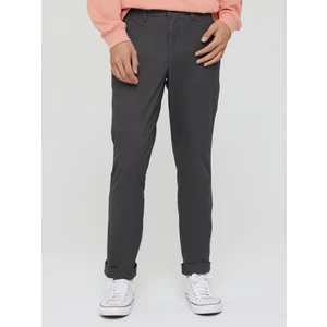 Erkek Koyu Gri Slim Fit Gap Flex Khaki Pantolon