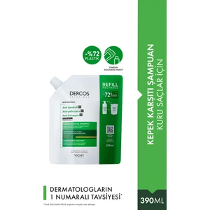 Dercos Kuru Saçlar Için Saç Bakım Şampuanı, Yeniden Dolum Paketi 390 ml
