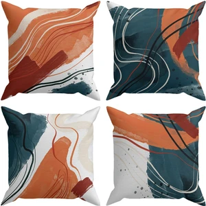 Abstract 4’lü Kırlent Kılıfı Ds4