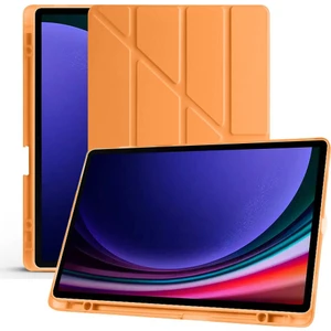Galaxy Tab S6 Lite 2024 P610 P617 P620 10.4 Kalem Bölmeli, Smart Cover, Stand Özellikli, Pu Deri Koruyucu Kılıf (S Pen Uyumlu)