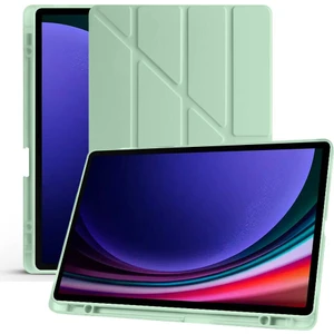 Galaxy Tab S6 Lite 2024 P610 P617 P620 10.4 Kalem Bölmeli, Smart Cover, Stand Özellikli, Pu Deri Koruyucu Kılıf (S Pen Uyumlu)