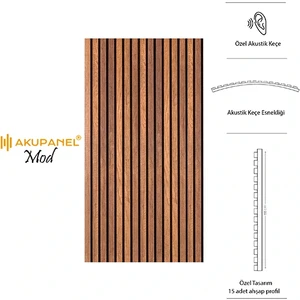 Mod 60×120 cm Ceviz Akustik Duvar Paneli