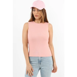 Kadın İnce Fitilli Gülkurusu Pamuk Atlet