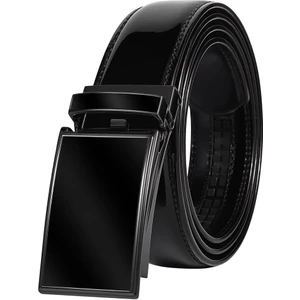 Siyah Rugan Otomatik Tokalı Deliksiz Klasik Erkek Kemeri