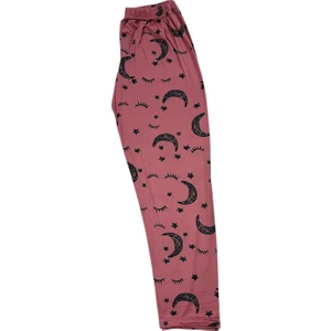 Desenli Kadın Tek Alt Pijama 