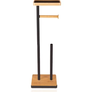 The Mia Tepsili Tuvalet Kağıdı Standı Siyah GLV0756