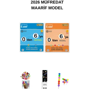 Tonguç Akademi 0'dan 6'ya Konu Anlatımlı Soru Bankası Seti 2026 Maarif Modeli (Uzay A+Emoji K+Kalem