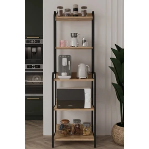 Selimiye Mutfak Standı Raflı Kahve Köşesi Mutfak Rafı Mutfak Bangosu Meşe