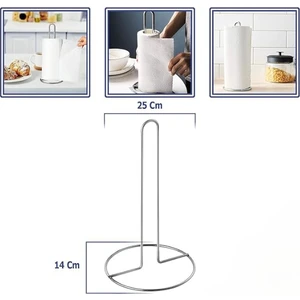 Büro Ev Ofis Mutfak Düzeni Için Krom Dik Kağıt Havlu Tutucu Havluluk
