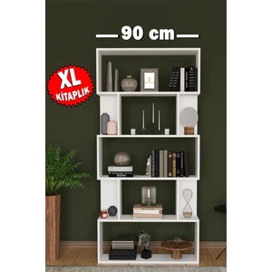 Xl 6 Raflı Kitaplık Beyaz