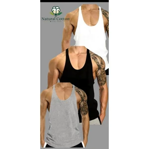 Fitness Gym Tank Top 3'lü Sporcu Atleti