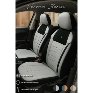 Skoda Felicia 1994–2001 Verona Serisi Raşel Gri Siyah Koltuk Kılıfı