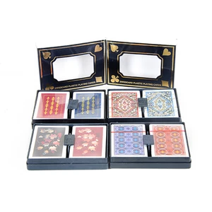 Swisscard Çizilmez Kırılmaz Temizlenebilen Plastik Oyun Kağıdı Çift Deste Sert Kapak Kutulu