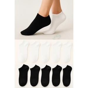 10’lu Düz Basic Patik Çorap Seti Günlük Kullanım