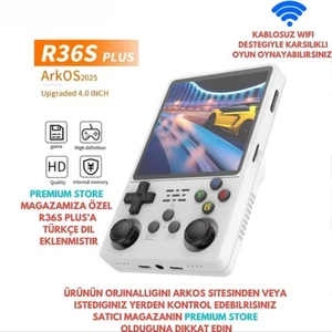 R36s Plus Oyun Konsolu El Atarisi Orjinal Arkos İşletim Sistemi 128 Gb Hafıza 21000 Oyun 4Inch Ekran