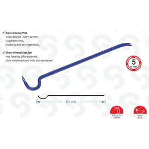 Sait Demirci Sk 6000 Kısa Sökü Demiri - 1200 Gr, 61CM