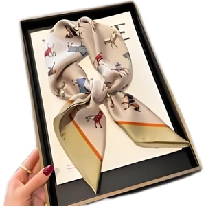 Bayanlar Yeni Eşarp, Ilkbahar ve Sonbahar Küçük Kare Eşarp, Baskılı Boyun Atkısı, Kravat Çantası, Profesyonel Eşarp Saten 70 * 70CM (Yurt Dışından)