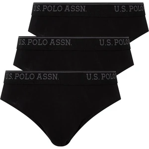 U.S. Polo Assn. Erkek Siyah 3'lü Slip 90003