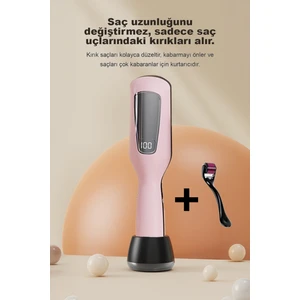 2 In 1 Negatif Iyon Teknolojili Saç Kırık Alma Makinesi LCD Ekran ( Şarjlı Kablosuz Stantlı )