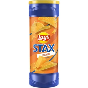 Lays Stax Cheddar Flavored Potato Crisps 155.9G