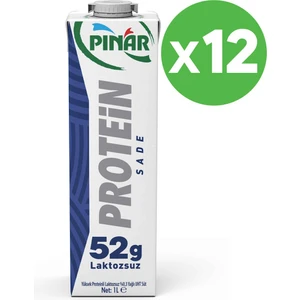 Sade Protein Süt 1l, 52G Protein, Laktozsuz x 12 Adet