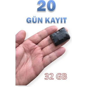 USB Kayıt Cihazı Ultra Hassas Mikrofon Sese Duyarlı 20 Gün Şarj Kulaklıkla Dinleme