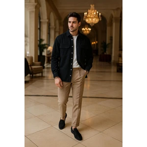 Banny Jeans Erkek Oversize Jean Gömlek Siyah