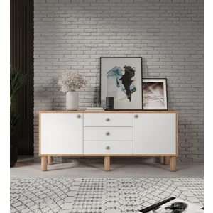 Bohem Konsol 3 Çekmeceli 2 Kapaklıtamamı Mdf