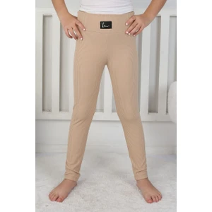 E Çocuk Basic Kız Çocuk Fitilli Tayt - 8001SB