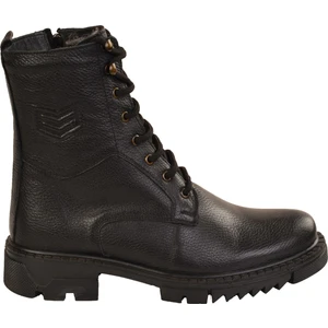 Erkek Içi Kürklü Fermuarlı Deri Casual Postal  Bot