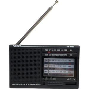 NS-8153 Taşınabilir Pilli Cep Radyosu Deprem Çantası Radyosu Am Fm Sw-1-6 8 Bandlı Mini Radyo