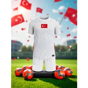 Bite Nose Beyaz Milli Takım Beyaz Şortlu Çocuk T-Shirt Halısaha Forma