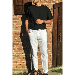 Erkek, Ayarlanabilir bel, Regular-Fit, Old Money Culture, Pamuklu, keten görünümlü pantolon 166-1