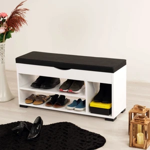 Mistik Home Arna Beyaz Puflu Ayakkabılık