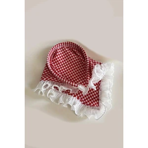 French Style Taçlı Üçgen Bandana