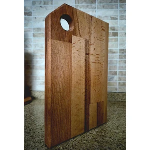 Kitty Home Ahşap Doğrama Tahtası - 26 x 16 cm - Kayın Ağacı - Kahverengi