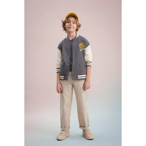 Erkek Çocuk Loose Fit Standart Paça Gabardin Pantolon B7144A824SP