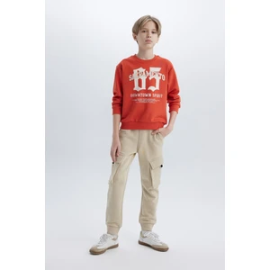 Erkek Çocuk Beli Paçası Lastikli Kargo Cepli Jogger Eşofman Altı D8574A825SP