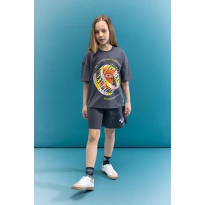 Kız Çocuk Baskılı Şort C5285A824SM