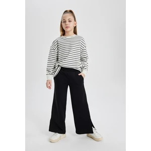 Kız Çocuk Wide Leg Geniş Yırtmaçlı Paça Pantolon C0310A824SM