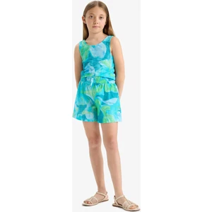 Kız Çocuk Beli Lastikli Desenli Pamuklu Şort D7624A825HS