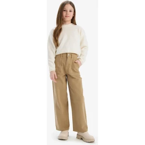 Kız Çocuk Wide Leg Geniş Paça Pamuklu Pantolon D9134A825SM